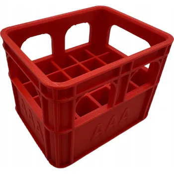 Úložný box ORGANIZÉR NA BATERIE AAA KOŠÍK NÁDOBA BALENÍ POUZDRO ČERVENÁ