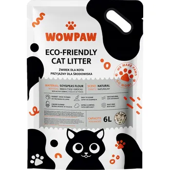 Podestýlka pro kočku STELIVO TOFU PRO KOČKY 6 L, HRUDKUJÍCÍ, BIOLOGICKY ODBOURATELNÉ, BEZ ZÁPACHU WOWPAW