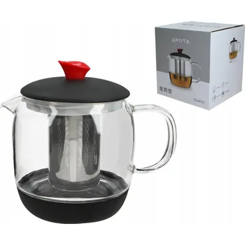 Konvice na čaj Konvice skleněná s louhovacím sítkem