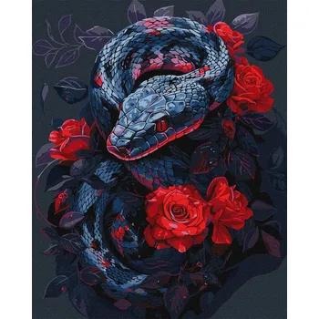 Ideyka Malování podle čísel - Nebezpečná růže art_selena_ua 40 x 50 cm