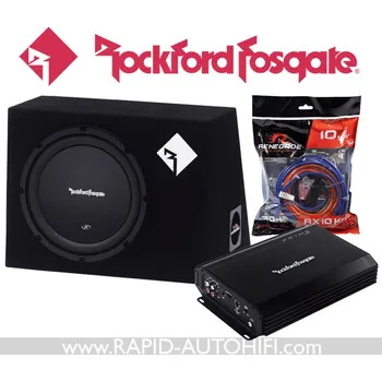 Audio SET Subwoofer ROCKFORD FOSGATE R1L-1X12 + Zesilovač R150-2 + Kabelový set