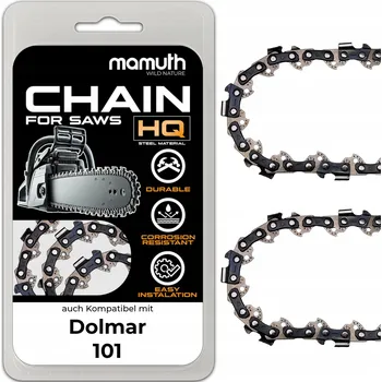 Pilový řetěz 2x Řetěz 35 cm pro motorovou pilu Dolmar 101 3/8'' 52 článků