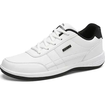 Pánské tenisky Pánské kožené tenisky s voděodolnou úpravou Barva: Bílá, Velikost: 39