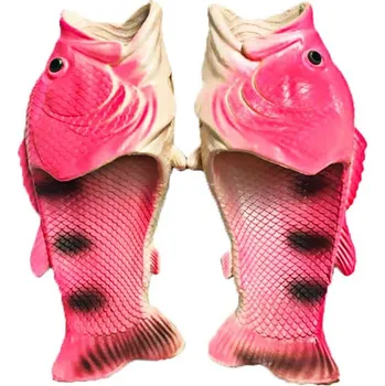 Dámské sandále Letní pantofle s motivem ryba pro muže i ženy Barva: Růžová, Velikost: 44-45