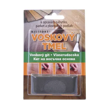 Tmel Kittfort voskový tmel 15g grafitová