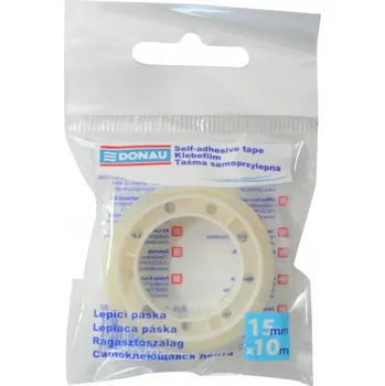 Lepicí páska Kancelářská lepicí páska Donau jednostranná 15 mm x 10 m