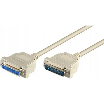 Microconnect DB25-DB25 kabel 2m Bílý