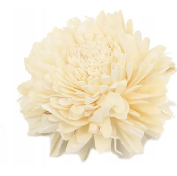 umělá květina KWIAT SHOLA SUŠENÉ KVĚTINY Bílé 7-9 cm 1 kus