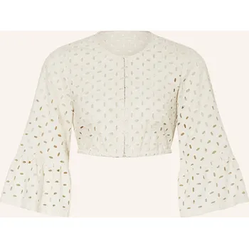 Dámská halenka Sportalm Dámská Dirndl Halenka Z Děrované Krajky, krémová, 34