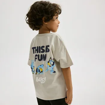 Chlapecké tričko Reserved - Bluey bavlněné tričko - béžová - 122FO-08X - 122FO-08X-80