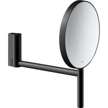 Keuco PLAN kosmetické zrcátko 193 mm, zvětšovací, černá matt