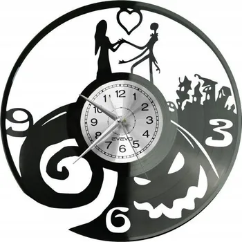 Hodiny UKRADENÉ VÁNOCE HODINY NÁSTĚNNÉ VINYLOVÁ DESKA DÁREK SUVENÝR