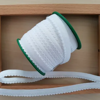 Textilní guma Pruženka prádlová – bílá 9 mm