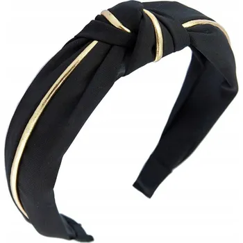 Miss Glow klasická černá čelenka do vlasů