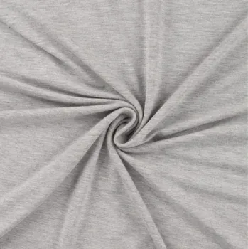 Bambusový úplet - světle šedé melé