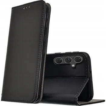 Pouzdro na mobilní telefon Flipové pouzdro WOJMAR Magnet Book černé pro Samsung Galaxy A24 4G / A25 5G / M34 5G