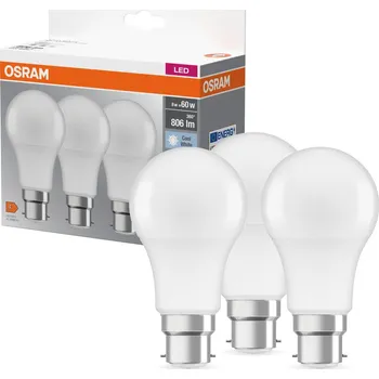 Žárovka LED žárovky OSRAM B22d, teplá bílá, 3 kusy