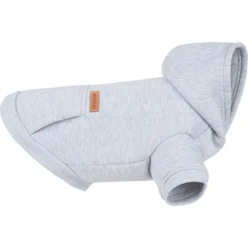 Obleček pro psa Mikina s kapucí pro psy ARIZONA šedá různé velikosti Rozměr: Rozměr 30 cm - jorkšírský teriér