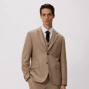 Pánské sako Reserved - Sako regular s příměsí viskózy - béžová - 8422H-80M - 8422H-80M-56