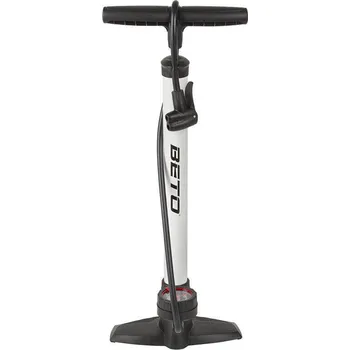 pumpička hustilka BETO nožní s manometrem bílá