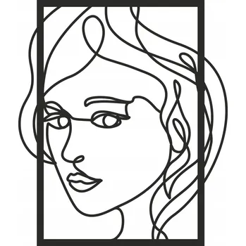 Obraz Obrazy na zeď panel prolamovaná dekorace do obývacího pokoje žena tvář 59x70