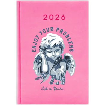 Kalendář Knižkový kalendář pro učitele 2026 A5, růžový