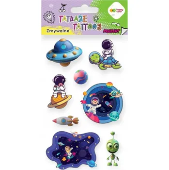 Tetování Smyvatelné tetování HAPPY COLOR 10×20 cm Cosmos Vesmír
