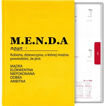 Kalendář Knižkový kalendář 2026 A5 žlutý