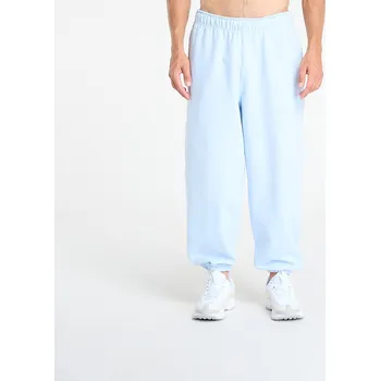 Tepláky Nike Solo Swoosh Men's Cuffed Fleece Pants Celestine Blue/ Celestine Blue/ White XS