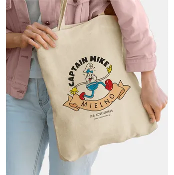 Nákupní taška Captain Mike béžová bavlna