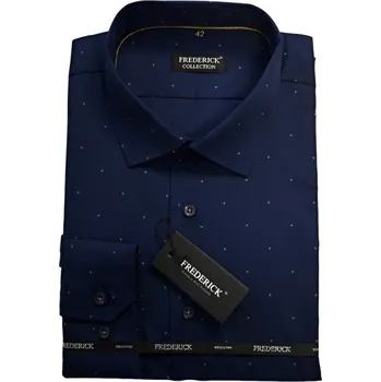 Pánská košile Pánská košile s dlouhým rukávem - střih SLIM - vzor F877 - 42