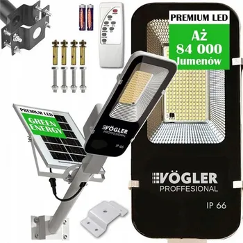 Venkovní osvětlení Pouliční lampa VÖGLER 1000 W 84000 lm solární napájení