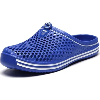 Dámské sandále Letní pánské plážové pantofle s větracími otvory Barva: Modrá, Velikost: 36