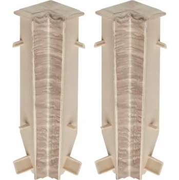 Vnitřní PVC roh 13 x 80 mm, délka 2 cm, Chalky brown Mat (matná hnědá)