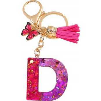 Klíčenka Abeceda - D/Růžová/Motýl KP-37948