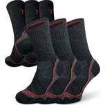 Northman Trek Silver Merino Light 3-pack 39-41 Antracitové Antibakteriální Turistické Merino Ponožky