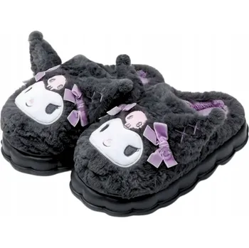 Dámské pantofle PAPUČE PLYŠOVÉ MĚKKÉ TEPLÉ KUROMI KRÁLÍK DOMÁCÍ BAČKORY PANTOFLE 38-39