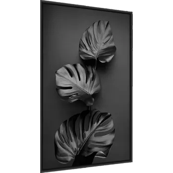 Obraz Plakát v rámu Lesklé LISTY Monstera 60x80