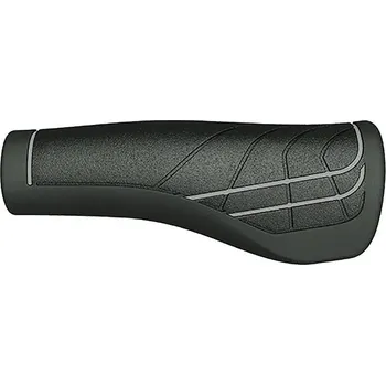 grip Gripy Herrmans Line 124/90mm, Ø 22mm, cerná/šedá, pár