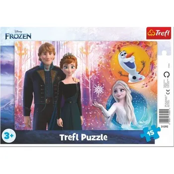 Puzzle Trefl Puzzle Frozen - Šťastné vzpomínky / 15 dílků