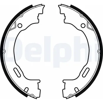 Brzdová čelist Sada brzdových čelistí, parkovací brzda DELPHI LS1922