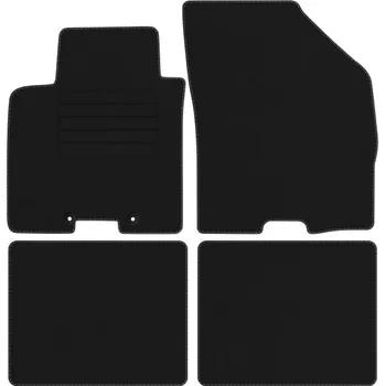 autokoberec Velurové autokoberce s upevněním v sadě Edecor