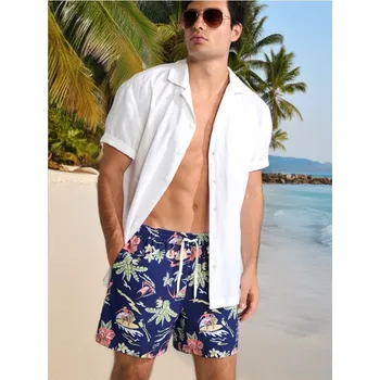 Pánské plavky Sinsay - Szorty kąpielowe - vícebarevná - 428DL-MLC - 428DL-MLC-S