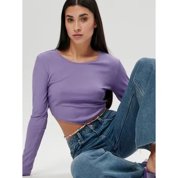 Dámská halenka Sinsay - Halenka s ozdobným vázáním - levandulová - 4283F-04X - 4283F-04X-XL