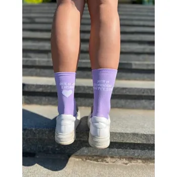 Jízdní kolo Kolo je láska Ponožky na kolo Kolo je Láska - Kolo Svoboda, fialová - S (37 - 41)