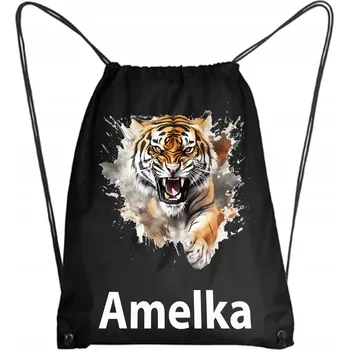 Školní Vak na Boty Batoh na Tělocvik do Školky TYGR Akvarel #26