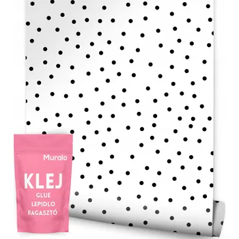 Tapeta Tapeta v roli Muralo Minimalistické černé tečky 0,53 x 10 m