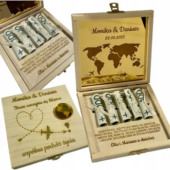 Obraz Dřevěná pokladnička s personalizací, 14,5 cm