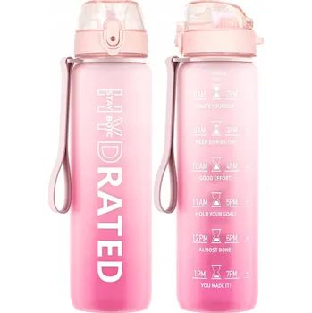 Butelka na wodę 1000ml Bez BPA Tritan Butelka na wodę z znacznikiem czasu