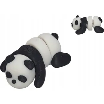 Figurka medvídka Pandy, mini pohyblivá figurka zvířátka - panda, zoo, farma